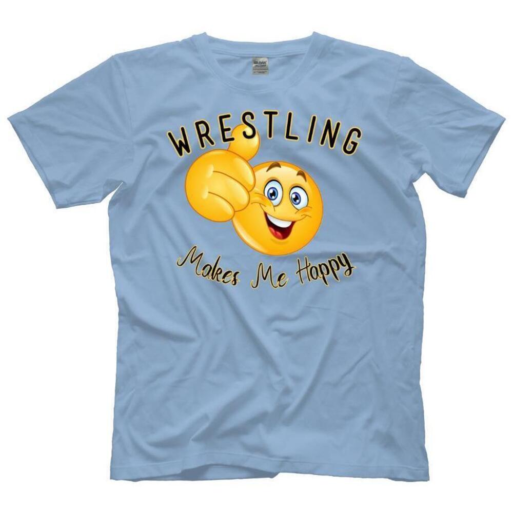 Wrestling Makes Me Happy Doublesided Shirt